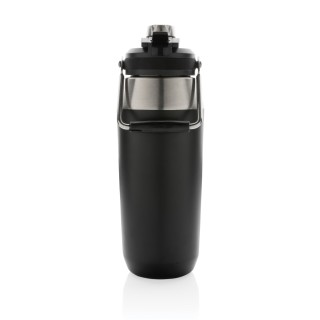 Botella 1l acero inoxidable con doble tapa personalizada